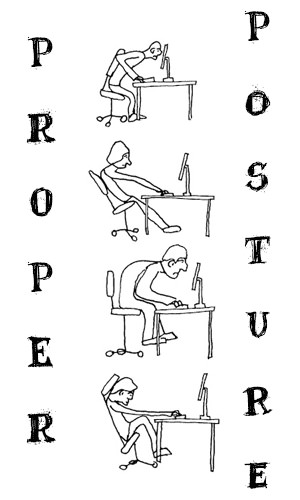 Your posture says a lot about your personality. It also says a lot about how your joints and muscles are working. Here's a simple video on what proper posture looks should be.