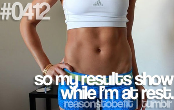 30 Reasons To Be A Fitness Freak #5: So my results show while I'm at rest.