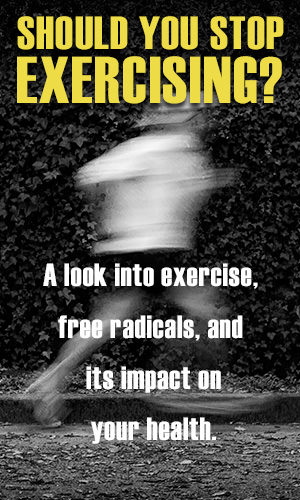 We've all been told that exercise is crucial for our health; to strengthen and build muscle, improve our mood, boosts energy, improve flexibility, increase stamina, flush toxins... and the list goes on. Recently, it has been reported that exercise increases the level of free radicals in our body, which could be harmful to both our short term and long term health. Is there any truth to this? Read on and find out.