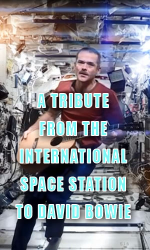 Canadian astronaut Chris Hadfield spent five months in space, during which he recorded David Bowie's Space Oddity, a cover Bowie called "possibly the most poignant version of the song ever created." 