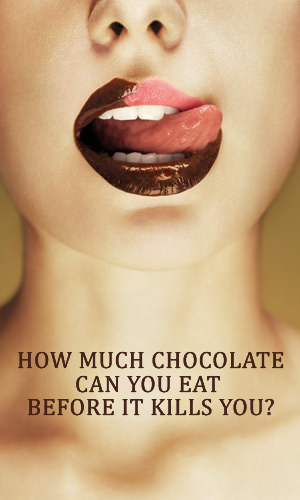 Alright, so they are always telling you to cut down on the amount of chocolate you eat. But out of curiosity, how much can you eat... before it kills you? Find the answer here.