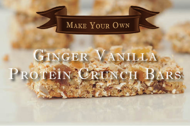Image showcasing Make Your Own Ginger Vanilla Protein Crunch Bars