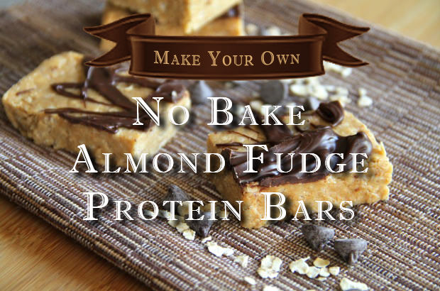 Make Your Own No Bake Almond Fudge Protein Bars