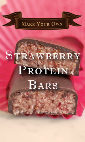 Don't be fooled by the pretty in pink color! These strawberry and coconut bars pack a serious amount of protein at 17 grams per bar. Coat them in antioxidant-rich dark chocolate for an even more divine bite. Here's the recipe and instructions to make it.