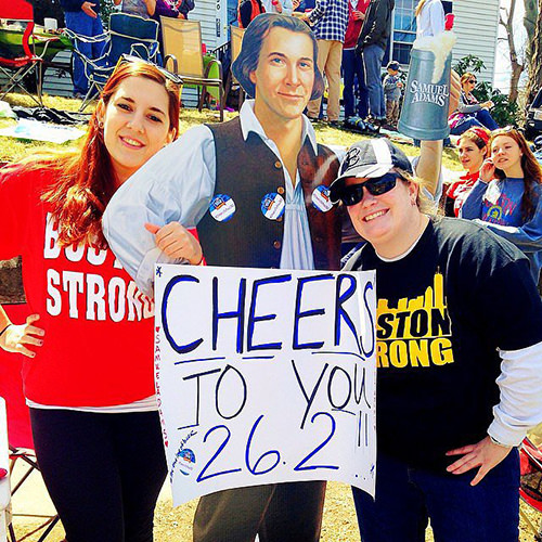 Best Running Signs Pertaining To Booze #9: Cheers to you. 26.2