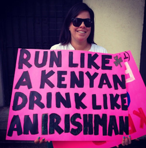 Best Running Signs Pertaining To Booze #10: Run like a Kenyan. Drink like an Irishman.