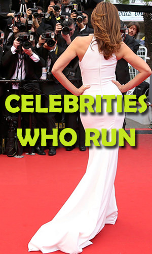 The following celebs aren't just running from the paparazzi; they've made running part of their daily health routine. Read on to find out which actors, singers and TV personalities hit the pavement to stay in shape, keep their cool and even raise money for charity.