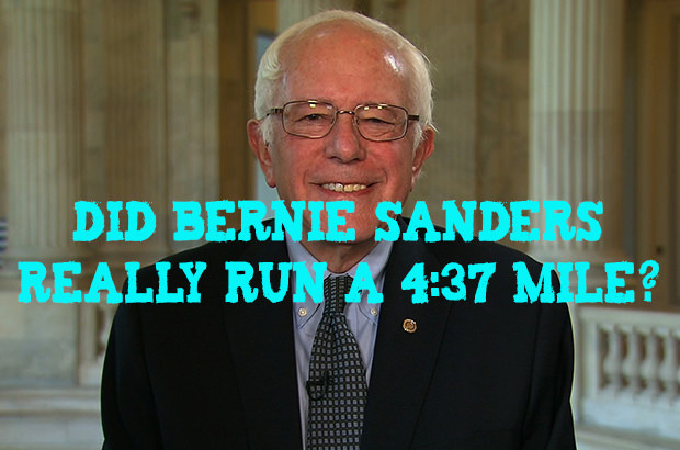 Did Bernie Sanders Really Run A 4:37 Mile