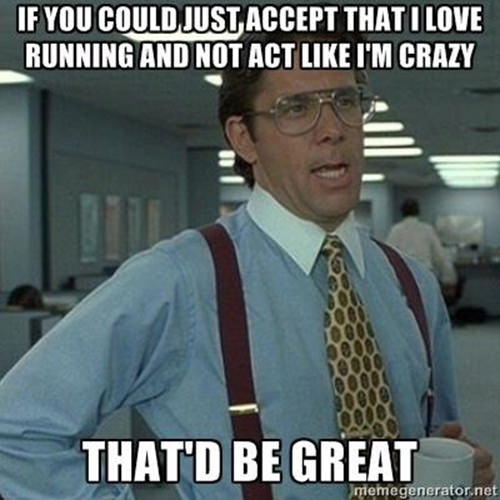 Funnies You'll Enjoy It You're A Runner #3: Just accept that I love running and not act like I'm crazy.