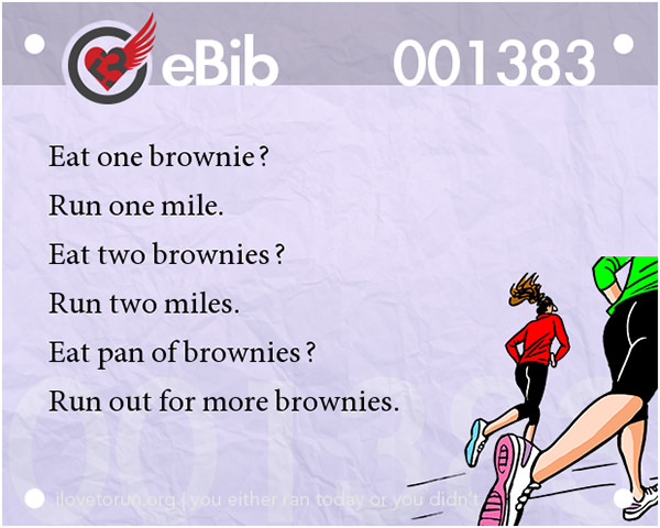 Funnies You'll Enjoy It You're A Runner #7: Brownies