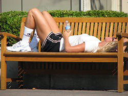 runner resting