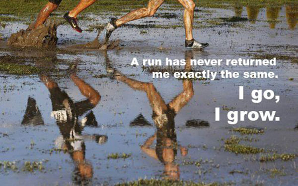 Inspirational Messages To Get You Off That Couch And Go Running #16: Running moves you forward in more ways than one.