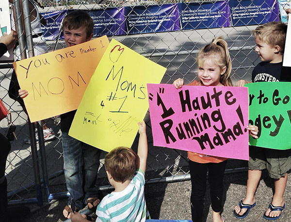Kid Running Signs At A Race #5: 1 Haute Running Mama