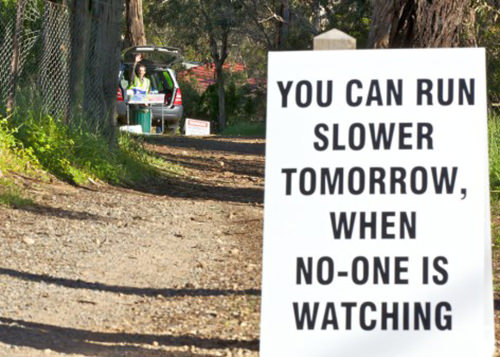 Spectator Placards That Will Get You Running Faster #10: Marathoners last longer. Call me.