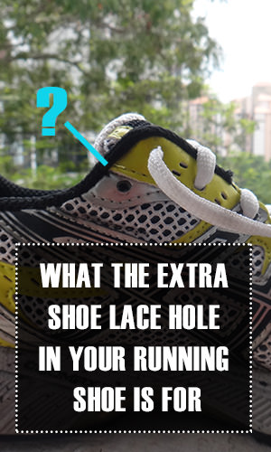 Have you ever wondered what the extra hole in your running shoe really does? Turns out there is a reason why it is there.