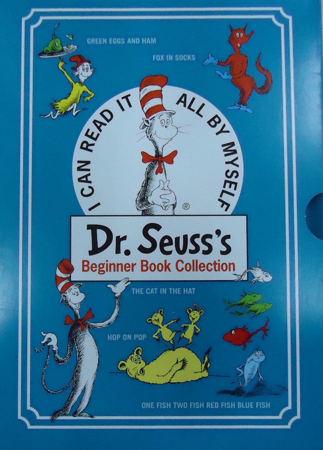Dr. Seuss's Beginner Book Collection : Cat in the Hat, One Fish Two Fish, Green Eggs and Ham, Hop on Pop, Fox in Socks - by Dr. Seuss