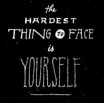 Runner Things #749: The hardest thing to face is yourself. 