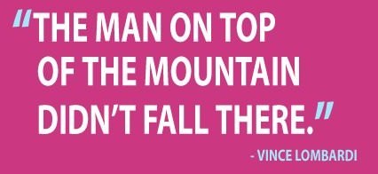 Runner Things #777: The man on top of the mountain didn't fall there.  - fb,fitness