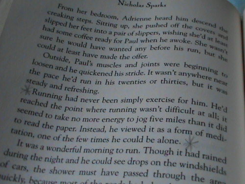 Runner Things #972: Running had never been simply exercise for him. He'd reached the point where running wasn't difficult at all; it seemed to take no more energy to jog five miles than it did to read the paper. Instead, he viewed it as a form of meditation, one of the few times he could be alone.  - fb,running