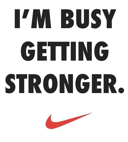 Runner Things #889: I'm busy getting stronger. 