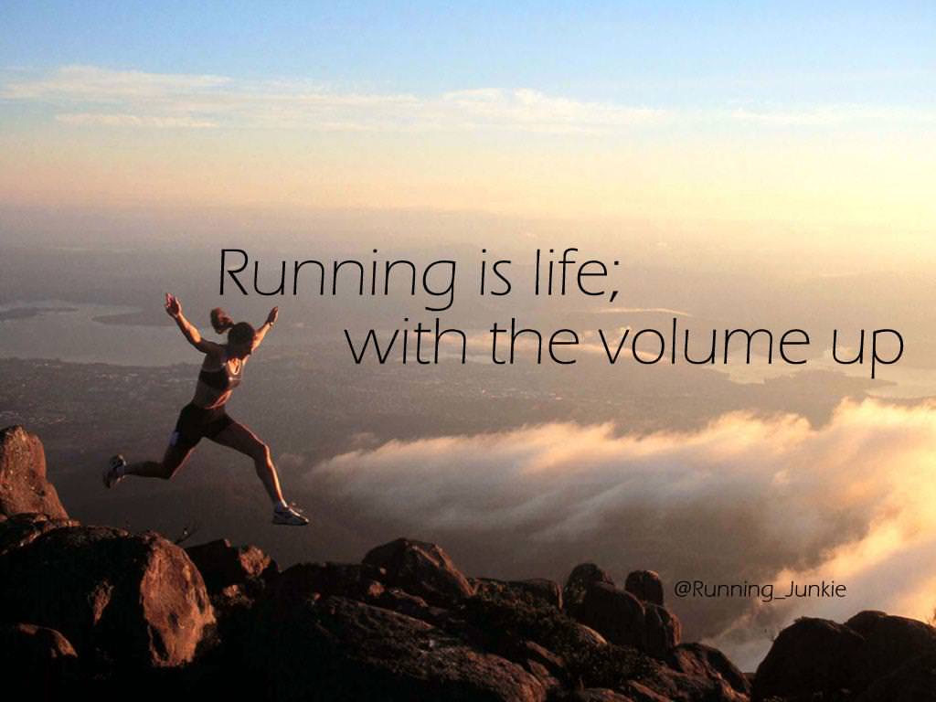 Runner Things #984: Running is life with the volume up. 