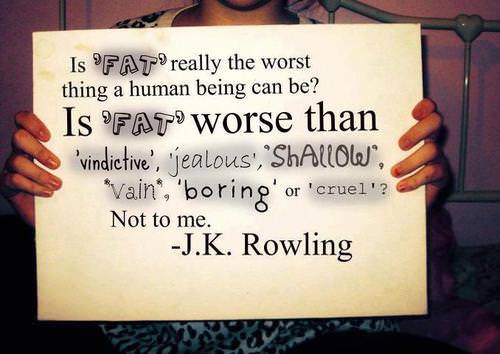 Runner Things #893: Is FAT really the worst thing a human being can be? Is FAT worse than 'vindictive', 'jealous', 'shallow', 'vain', 'boring', or 'cruel'?