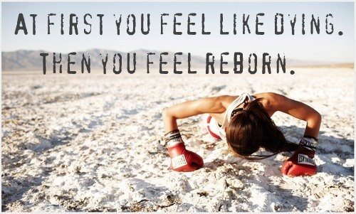 Runner Things #798: At first you feel like dying. Then you feel reborn.  - fb,fitness