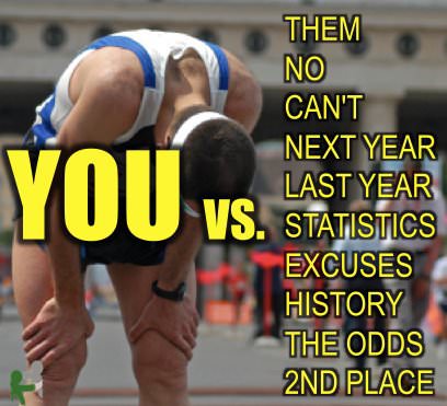 Runner Things #915: YOU vs Them, Can't, Next Year, Last Year, Statistics, Excuses, History, The Odds, 2nd Place 