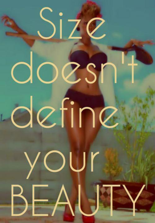 Runner Things #810: Size doesn't define your beauty.  - fb,fitness