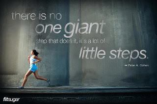 Runner Things #812: There is no one giant step that does it, it is a lot of little steps. 