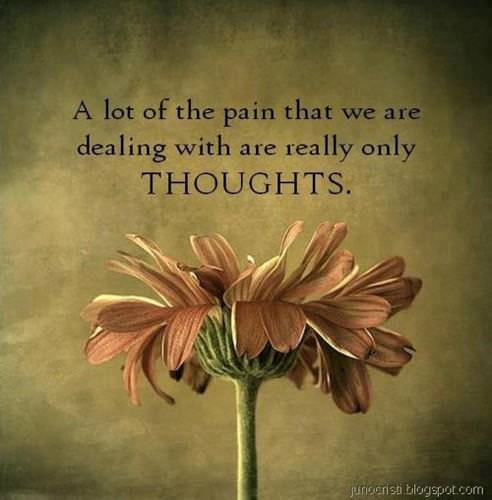 Runner Things #1073: A lot of the pain that we are dealing with are really only thoughts. - fb,fitness