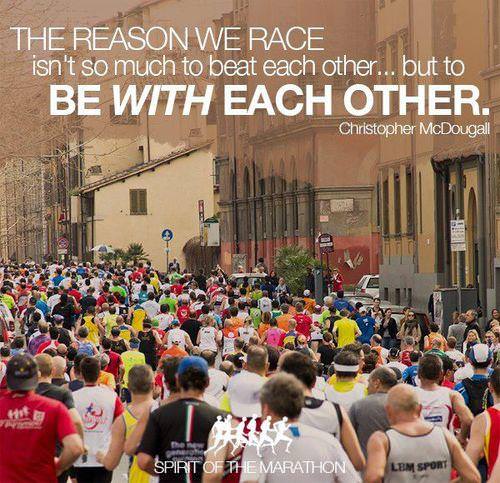 Runner Things #1093: The reason we race isn't so much to beat each other but to be with each other