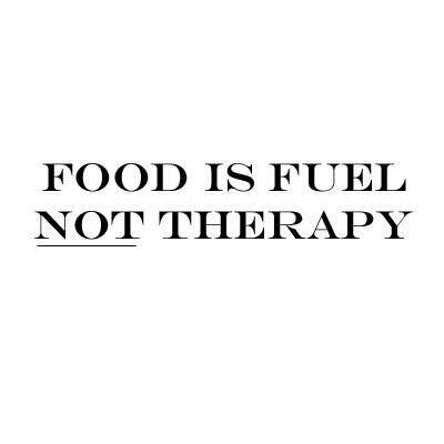 Runner Things #1134: Food is fuel, not therapy. - fb,nutrition