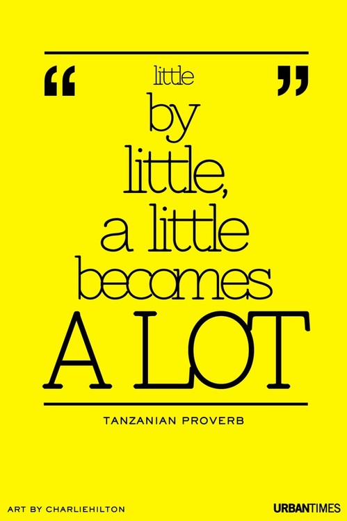 Runner Things #1212: Little by little, a little becomes a lot.