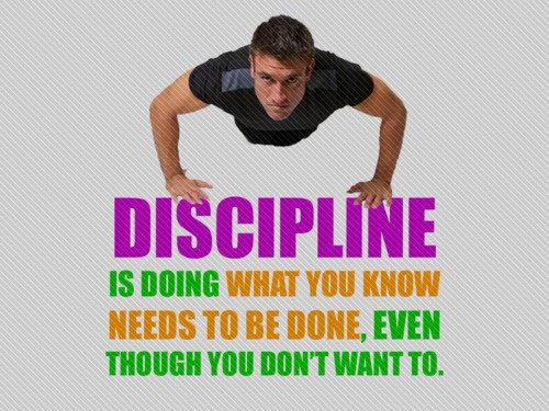 Runner Things #1305: Discipline is doing what you know needs to be done, even though you don't want to.