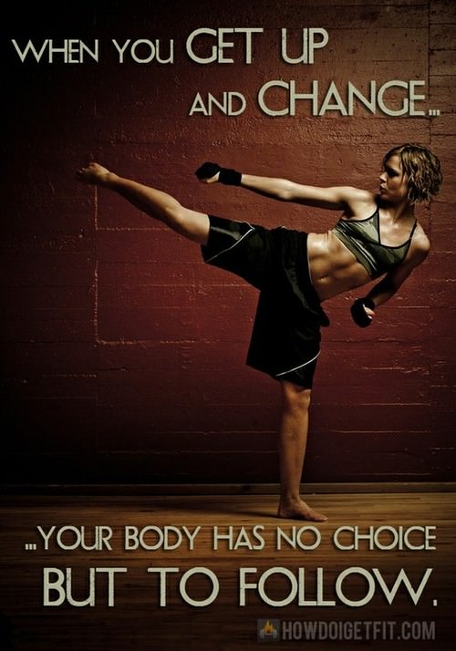 Runner Things #1306: When you get up and change, your body has no choice but to follow. - fb,fitness