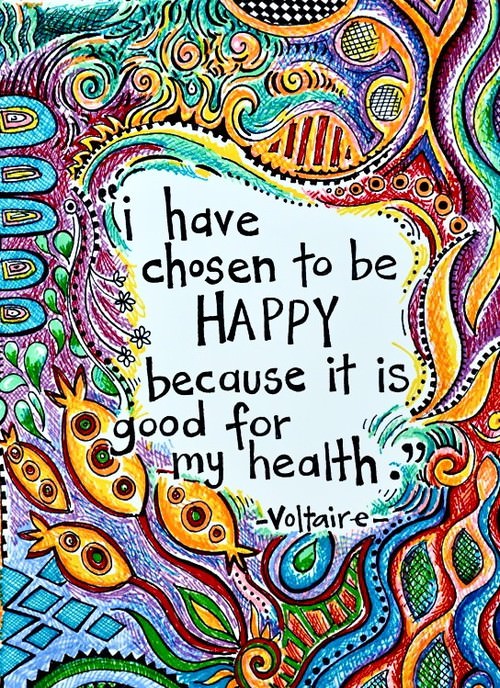 Runner Things #1267: I have chosen to be happy, because it is for my health.-Voltaire - Voltaire - fb,fitness