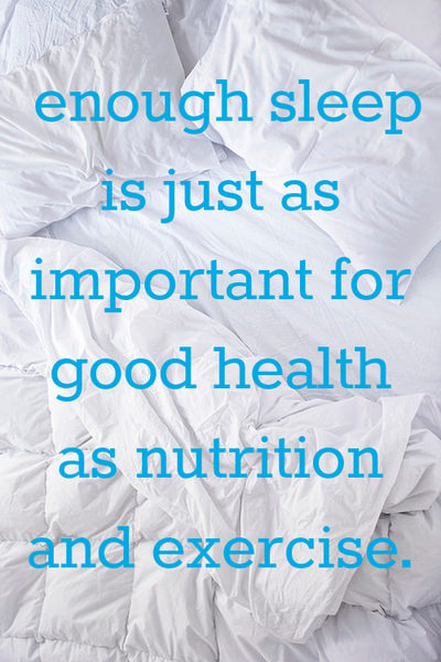 Runner Things #1367: Enough sleep is just as important for good health as nutrition and exercise.