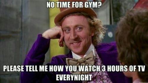 Runner Things #1370: No time for gym? Please tell me how you watch 3 hours of TV every night.