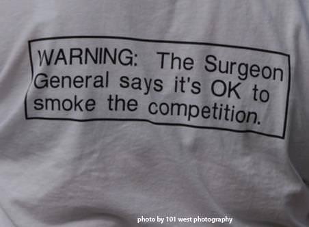 Runner Things #1412: Warning: The surgeon general says it's OK to smoke the competition. - fb,running