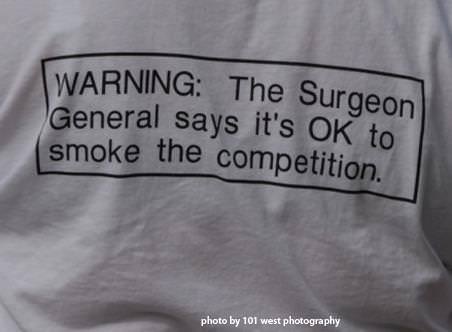 Runner Things #1412: Warning: The surgeon general says it's OK to smoke the competition.