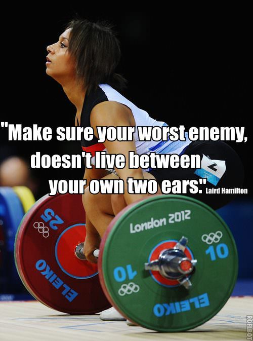 Runner Things #1562: "Make sure your worst enemy doesn't live between your own two ears." - fb,fitness