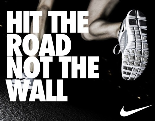 Runner Things #1610: Hit the road not the wall.