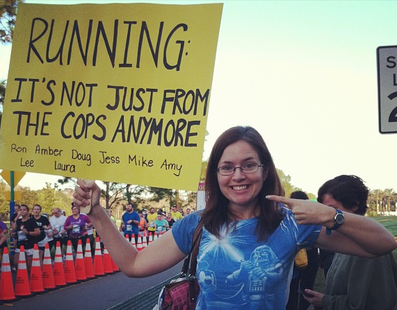 Runner Things #1641: Running: It's not just from the cops anymore. - fb,running-humor,signage