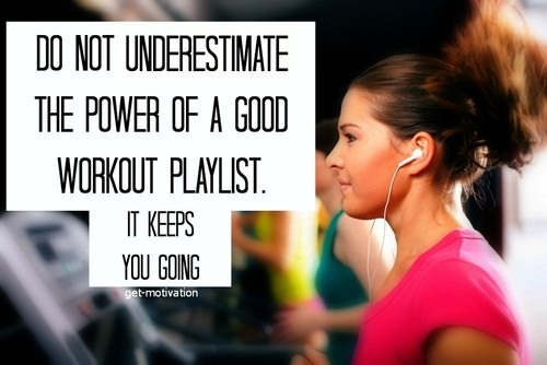 Runner Things #1718: Do not underestimate the power of a good workout playlist. It keeps you going. - fb,fitness