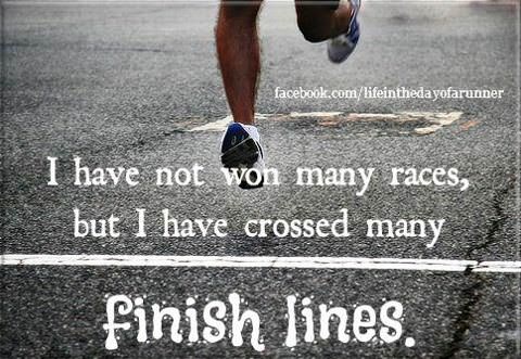 Runner Things #1759: I have not won many races, but I have crossed many finish lines.