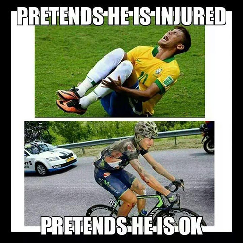 Fitness Humor #20: Footballer vs Cyclist Humor