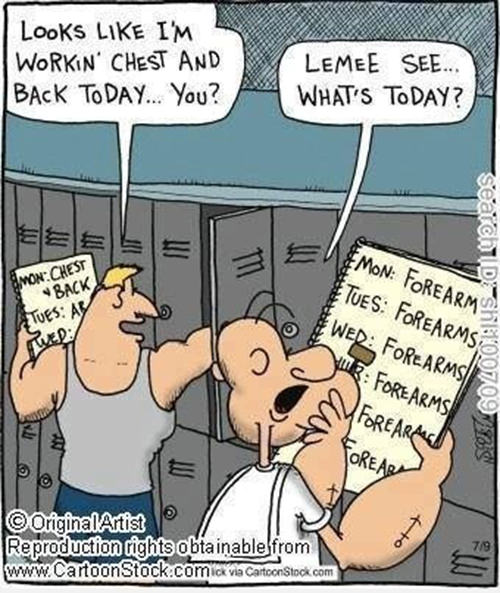 Fitness Humor #44: Popeye at the Gym