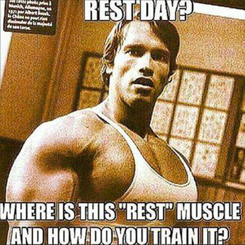 Fitness Humor #78: Rest Day? Where is this "rest" muscle, and how do you train it. - fb,fitness-humor