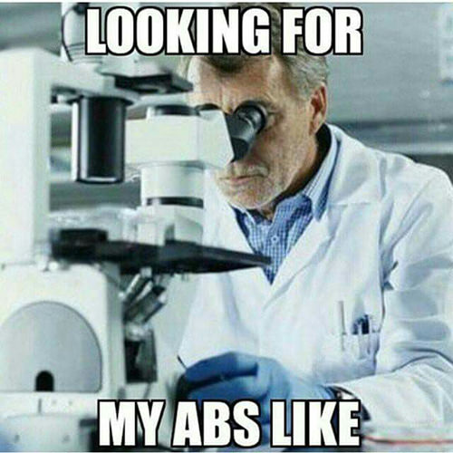 Fitness Humor #96: Looking for my abs like.